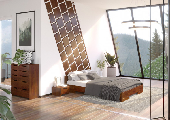 Łóżko SPECTRUM niskie sosnowe 120x200