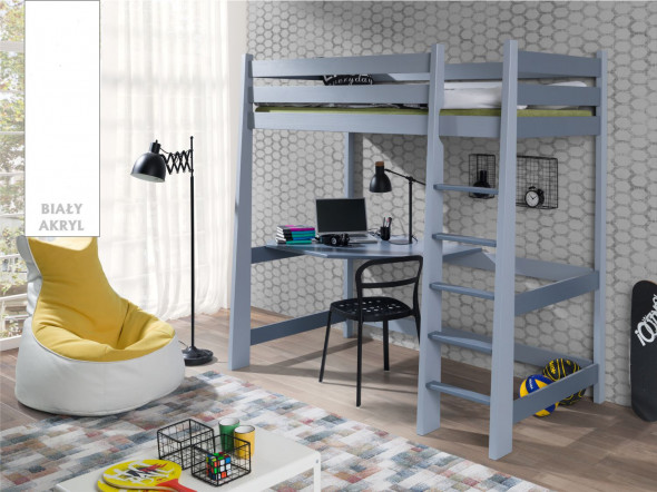 Łóżko wielofunkcyjne FLYNN 180x80 białe