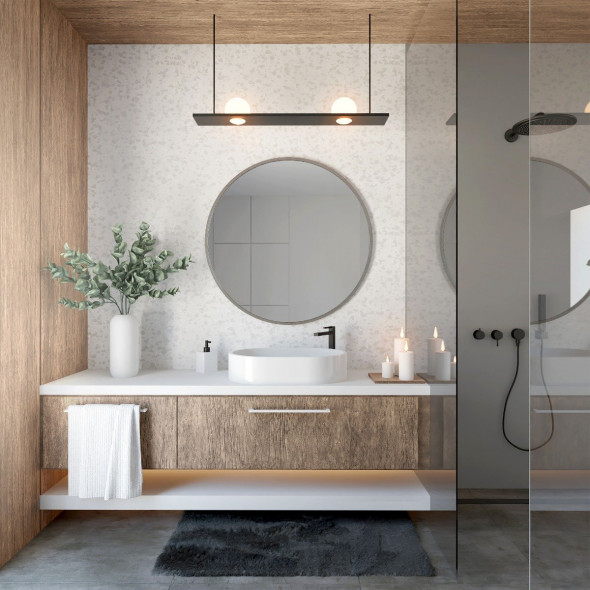 Lustro łazienkowe ZIRCON BETON 60