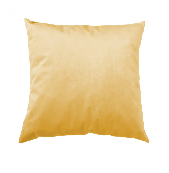 Poduszka dekoracyjna GLANS VELVET 40x40 MG15 żółta