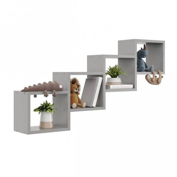 Półka ALESIA 3 szara