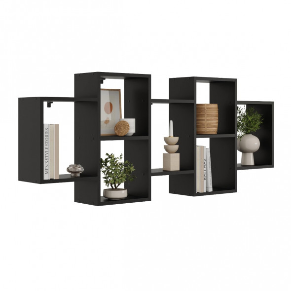 Półka ALESIA 4 czarna