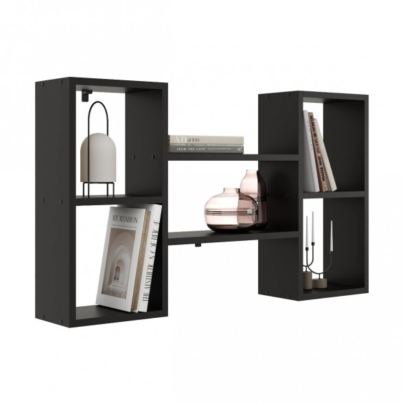 Półka ALESIA 6 czarna