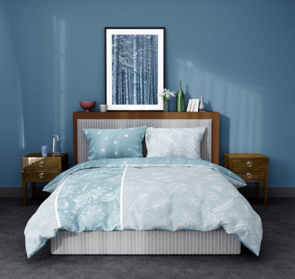 Pościel bawełniana MROŹNY PORANEK 160x200