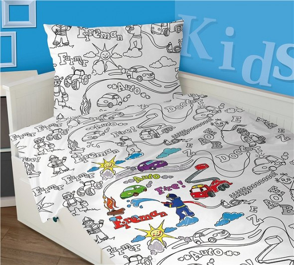 Pościel do kolorowania BOY 140X200