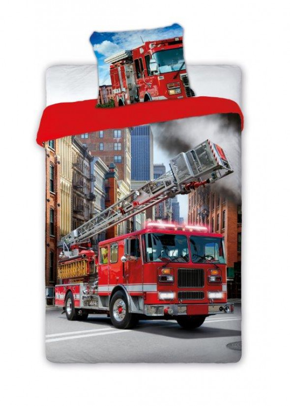 Pościel dziecięca TURBO STRAŻ POŻARNA 140x200