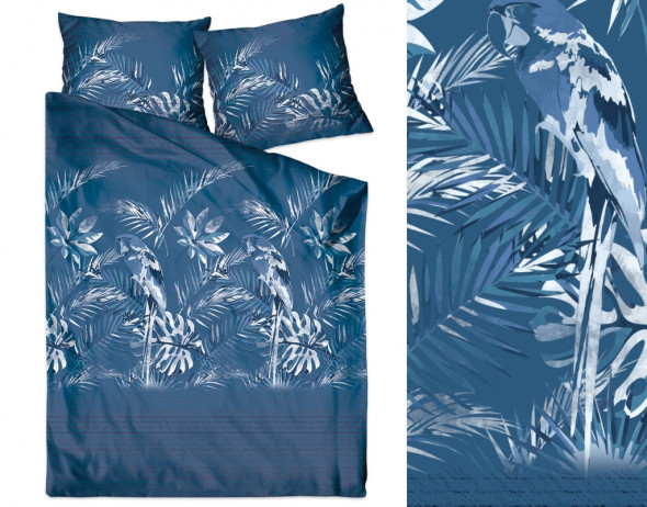 Pościel Satynowa 140X200 Insignia Ballad Blue