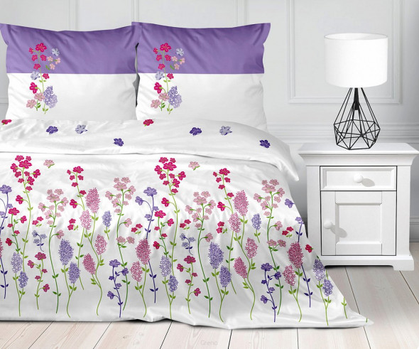 Pościel Satynowa 220X200 Flowery