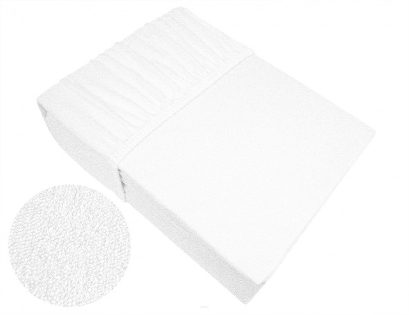 Prześcieradło frotte Bielbaw 160x200 białe