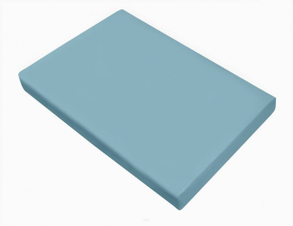 Prześcieradło satynowe 160x210 nile blue bez gumki