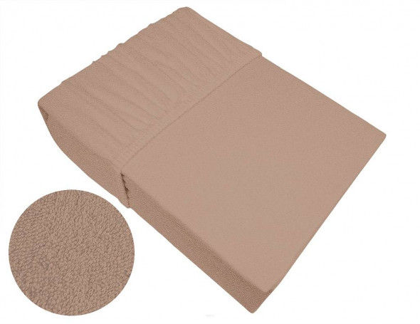 Prześcieradło z gumką frotte Frotex 100x200 beżowe