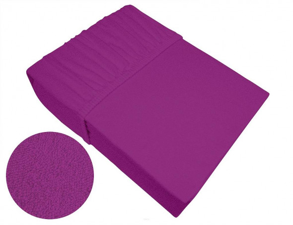 Prześcieradło z gumką frotte Frotex 100x200 fuksja