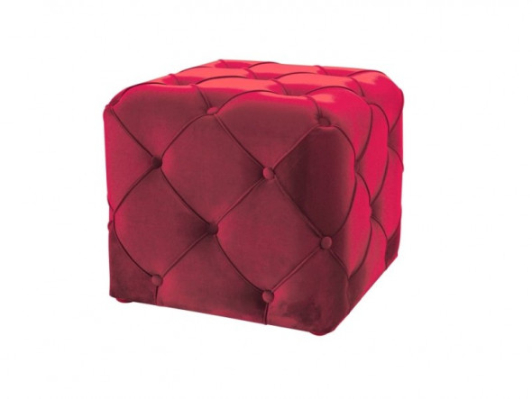 Pufa AVIVA K VELVET bordowa