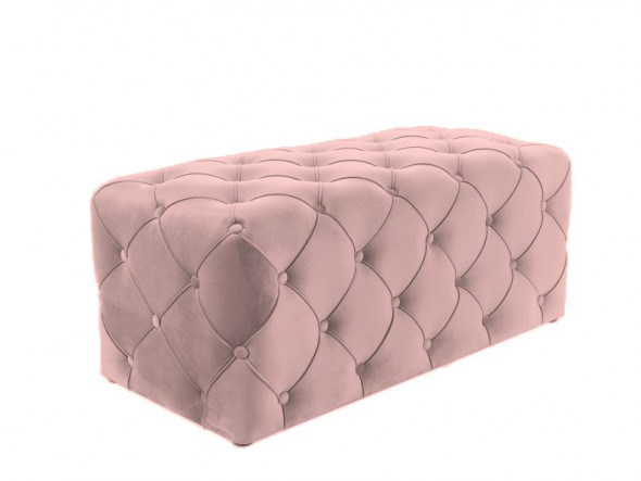 Pufa AVIVA VELVET antyczny róż