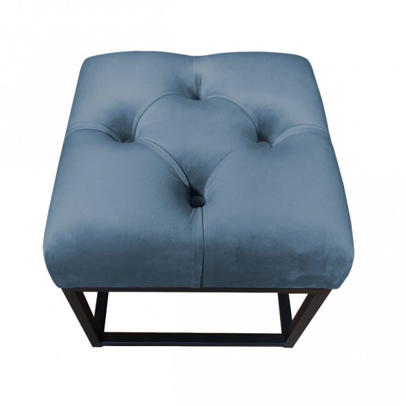 Pufa CHARLIE MG VELVET ciemnoniebieska