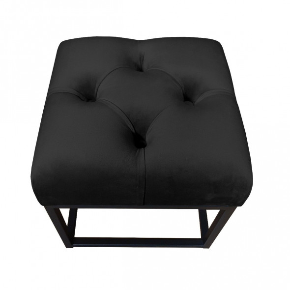 Pufa CHARLIE MG VELVET czarna