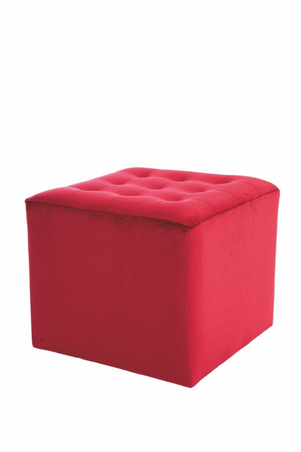 Pufa LORI VELVET bordowa