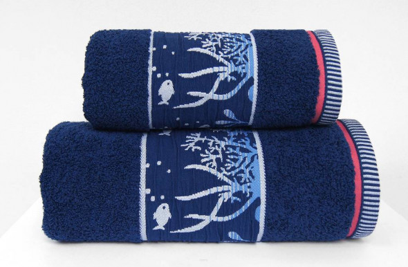 Ręcznik KRITI 70x130 granatowy