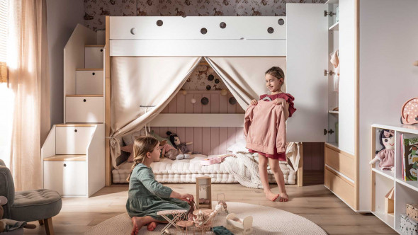 Regał dziecięcy FUNFLEX NISKI SZEROKI biały