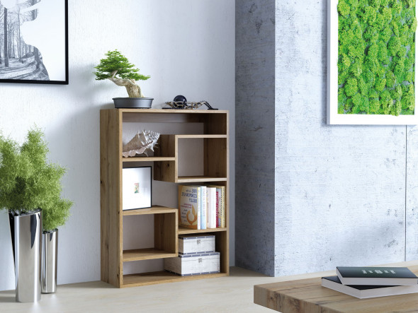 Regał na książki MATRIX I dąb wotan