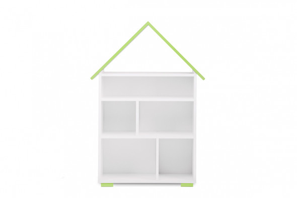 Regał PABIS 1 biały/zielony