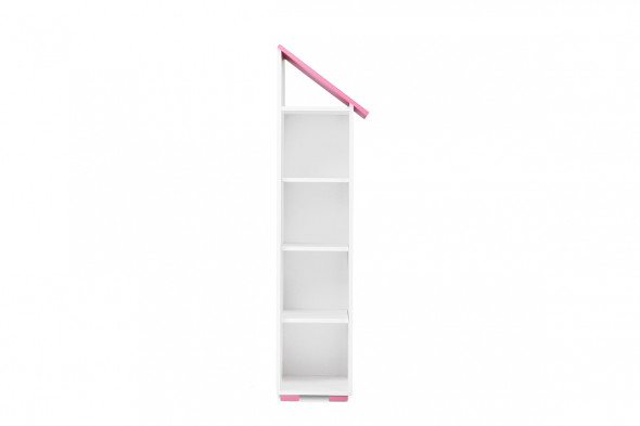 Regał PABIS 3 biały/różowy