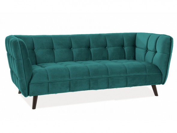 Sofa CASTELLO VELVET 3 turkusowa