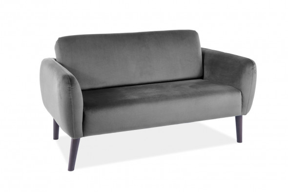 Sofa ELSA VELVET szara dwuosobowa