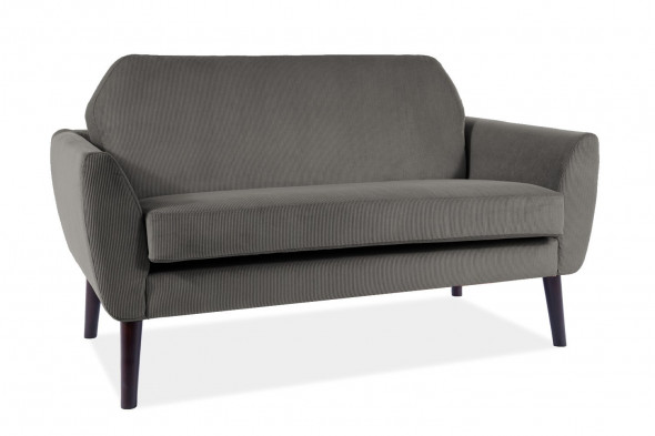 Sofa MENA SZTRUKS szara dwuosobowa