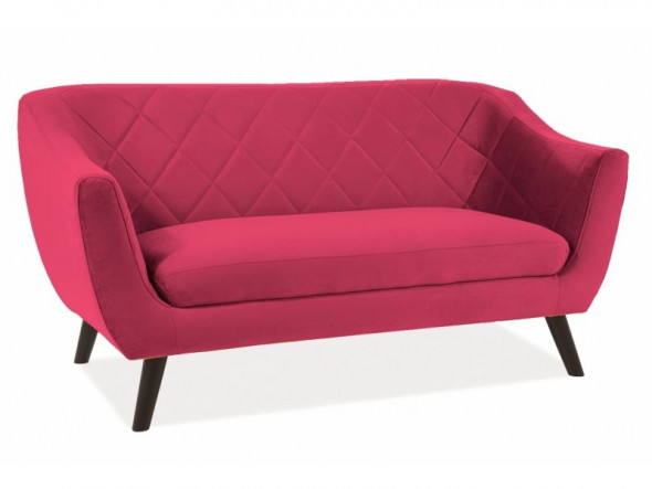 Sofa MOLLY 2 VELVET bordowa