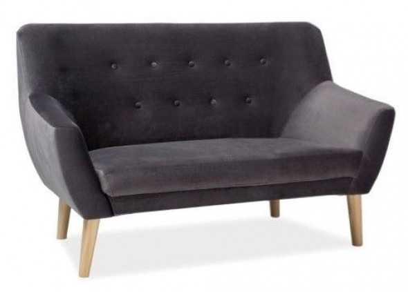 Sofa NORDIC 2 VELVET szara