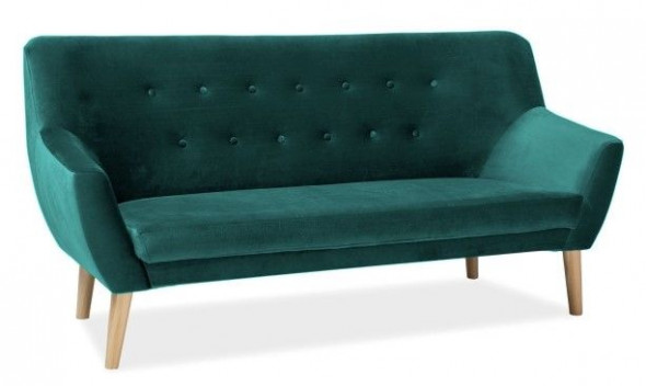 Sofa NORDIC 3 VELVET zielona