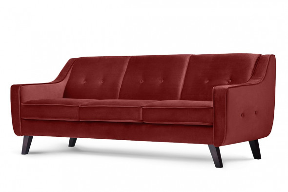 Sofa TERSO 3 bordowa