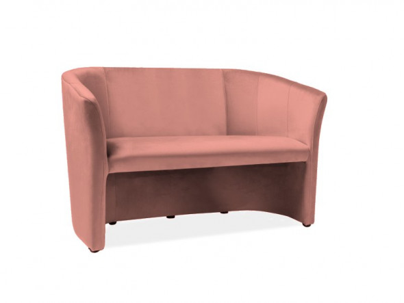 Sofa TM-2 VELVET antyczny róż
