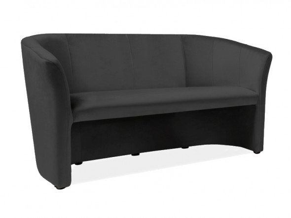 Sofa TM-3 VELVET czarna