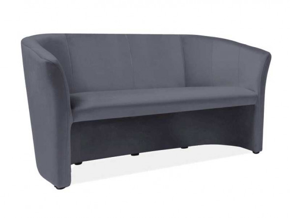 Sofa TM-3 VELVET szara
