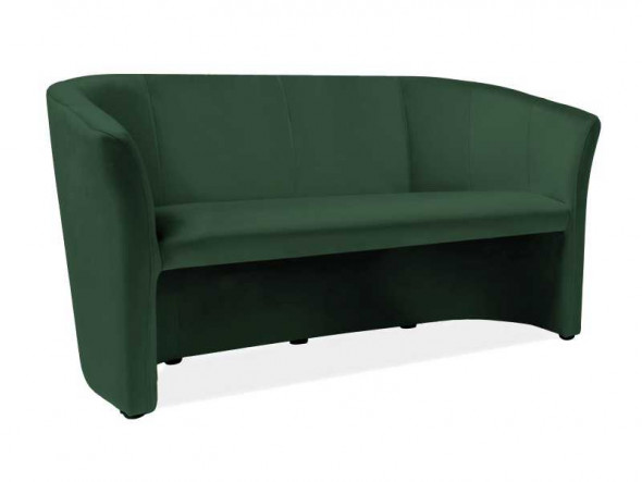 Sofa TM-3 VELVET zielona