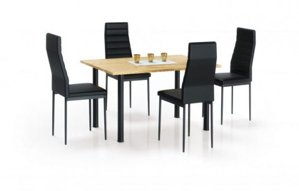 Stół ADONIS-2 120x80 dąb złoty/czarny