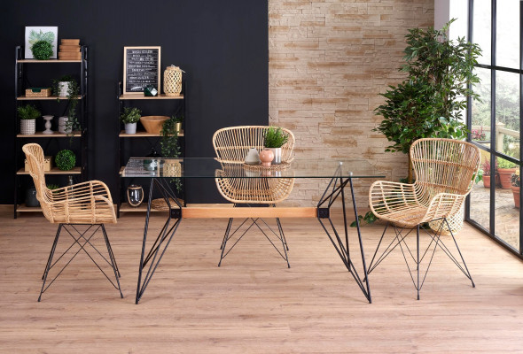 Stół ALLEGRO 160x80 transparentny