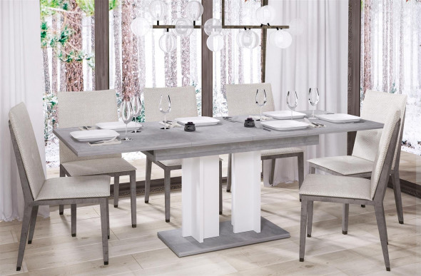 Stół AURORA 130(210)x80 beton rozkładany