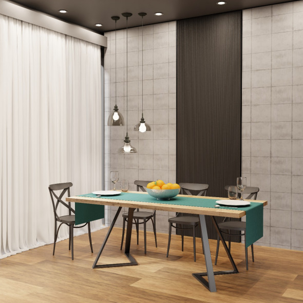 Stół AZCO 180x90 dąb/czarny