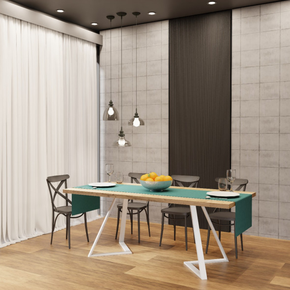 Stół AZCO 200x90 dąb/biały