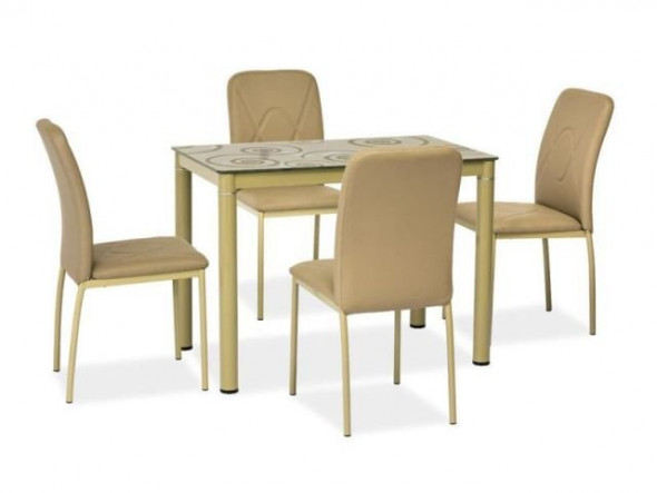 Stół DAMAR 100x60 ciemny beż