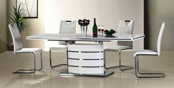 Stół FANO 160(220)x90 biały rozkładany