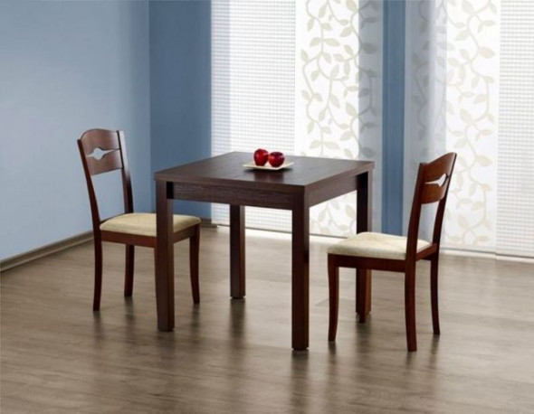 Stół GRACJAN 80(160)x80 ciemny orzech rozkładany