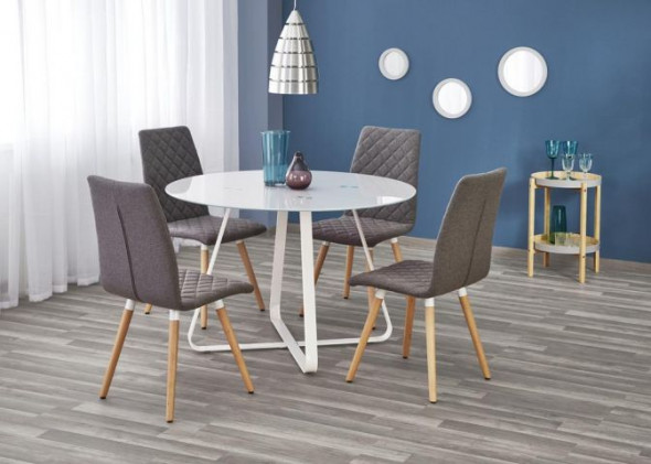 Stół LOOPER 115x115 biały