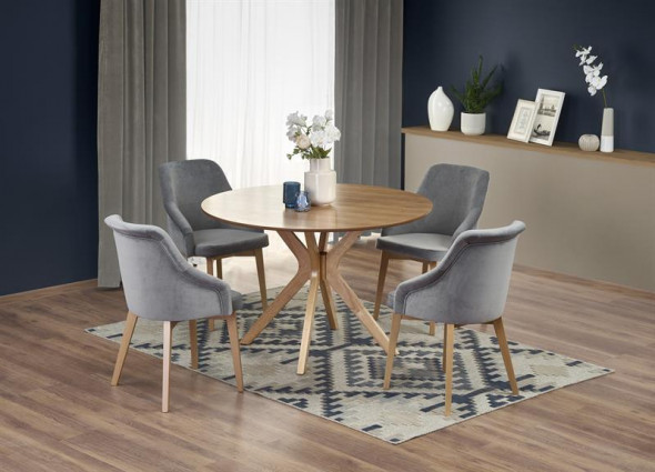 Stół NICOLAS 120x120 dąb