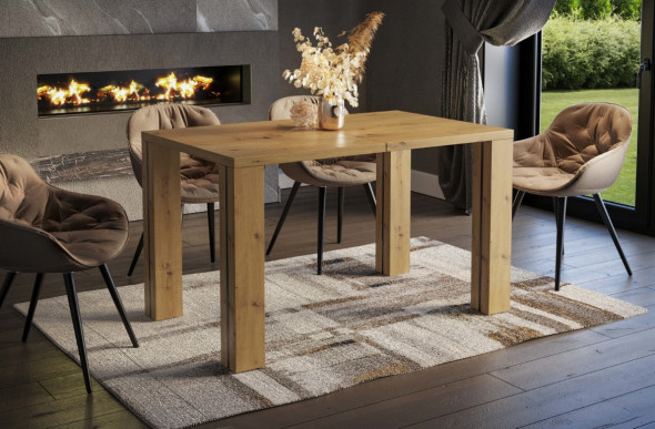 Stół NISA 80(125)x80 rozkładany