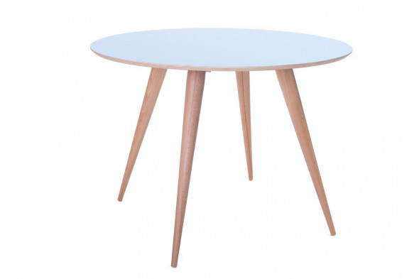 Stół okrągły PLANET 105x105 niebieski