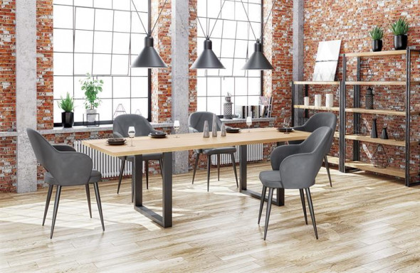 Stół RADUS 120x78 dąb okleina naturalna